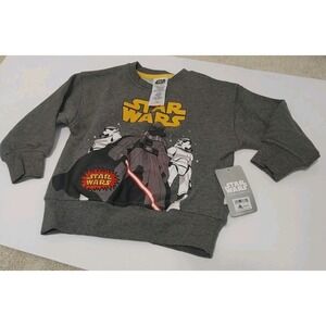 Disney Boys Darth Vader Pullover‎ Sweatshirt Size 3 Toddler NEW